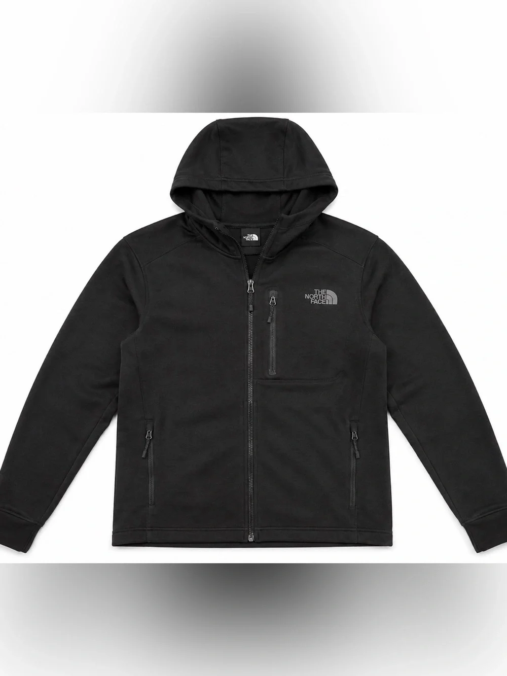 The North Face Men's Black Full-Zip Hooded Softshell Jacket